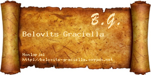 Belovits Graciella névjegykártya